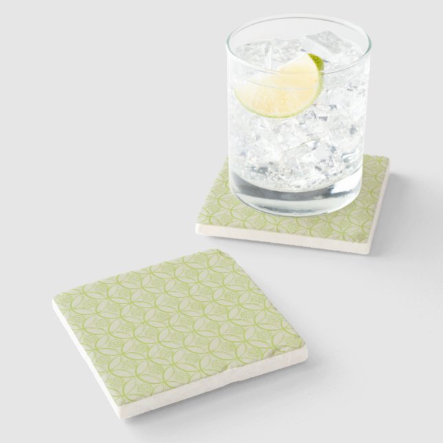 Limoner MarmorUntersetzer Steinuntersetzer (Seitenansicht)