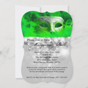 Limoner Maskenball-Maskenkostüm Halloween-Teil Einladung