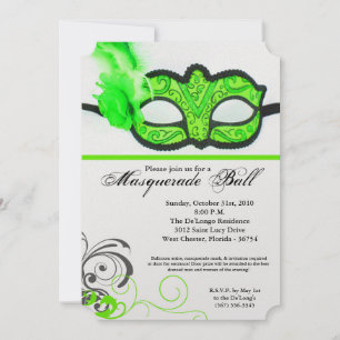 Limoner Maskenball-Maskenkostüm Halloween-Teil Einladung
