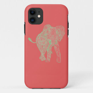Limoner/Pfirsich-Elefant iPhone 5 Fall title_seo2