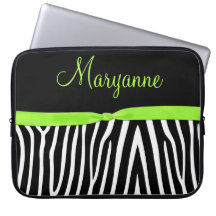 Limoner schwarzer Zebra-Limones Band-Monogramm