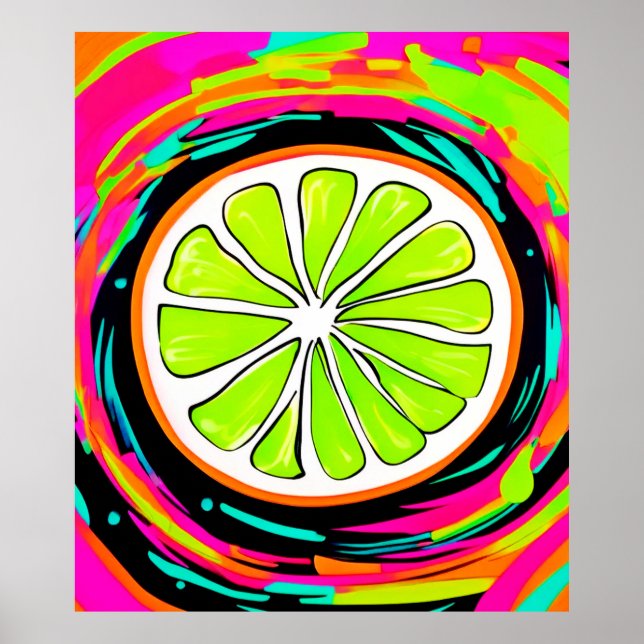 Limoner Slice Pop Art Poster (Vorne)