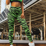 Limoner Zebra-Druck Leggings<br><div class="desc">Diese Zebra-Leggings sind mit einer faszinierenden Drehung entworfen worden, die mit grünen Zebrastreifen in Kalkfarbe gestaltet ist, die dem klassischen Zebramuster eine kühne und lebendige Touch verleihen. Die einzigartige Kombination des traditionellen Zebramusters mit der auffallenden Linde Grüne Farbe schafft ein auffallendes und auffälliges Aussehen, das sicher eine Aussage treffen wird....</div>