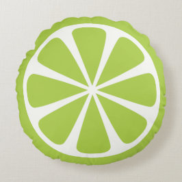 Limones Fruchtschleife, grüner Rundknochenpilz Rundes Kissen