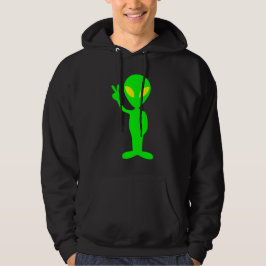 Limones grünes alien, das Friedenszeichen-Shirt Hoodie