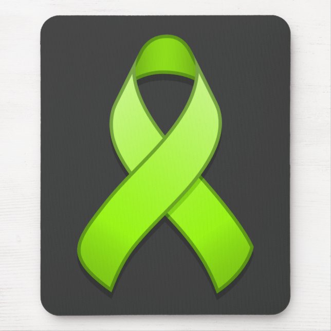 Limones grünes Bewusstseins-Band Mousepad (Vorne)