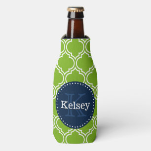 Limones marokkanisches Tile-Muster-Monogramm Flaschenkühler