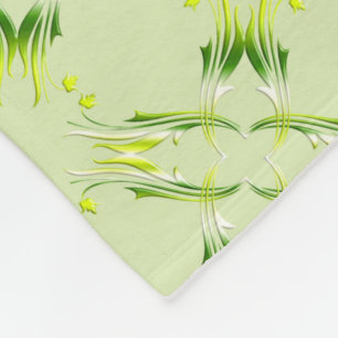 Limones Muster der barocken Art Fleecedecke