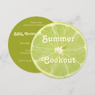 Limones Obst Frischschlauch Sommerkocheinladung Einladung