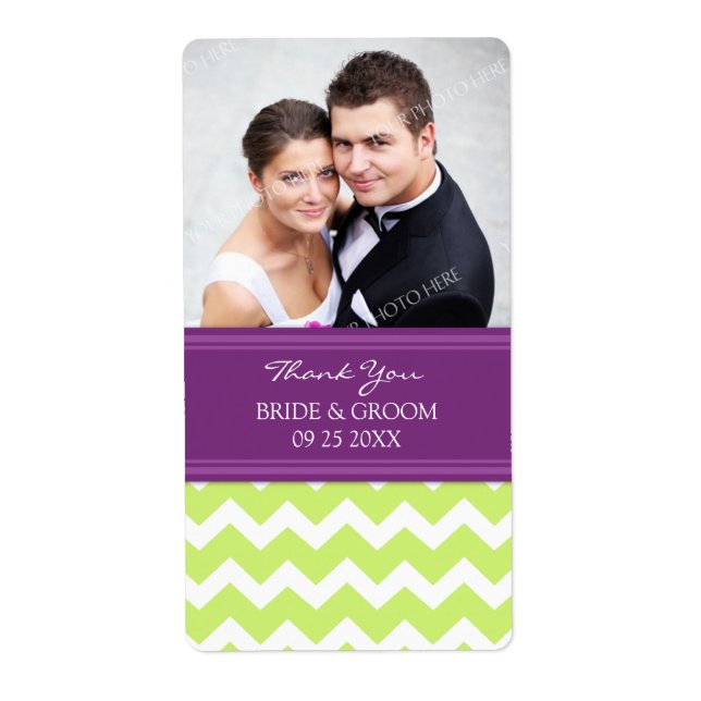 Limones Plum Zickzack Foto Hochzeitsmarken (Vorne)