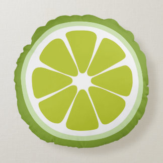 Limones Scheibe-Nahrungsmittelkissen Rundes Kissen