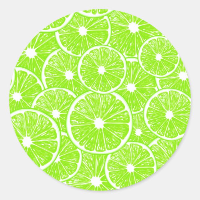 Limones Schnittmuster Runder Aufkleber (Vorderseite)