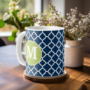 Limones u. Marine-geometrisches Kaffeetasse