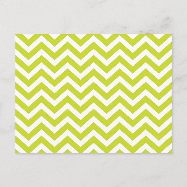 Limones und Zickzack Design Postkarte (Vorderseite)