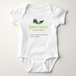 Limones "Wertvolles" Pea-in-a-Pod-Baby-T-Shirt Baby Strampler