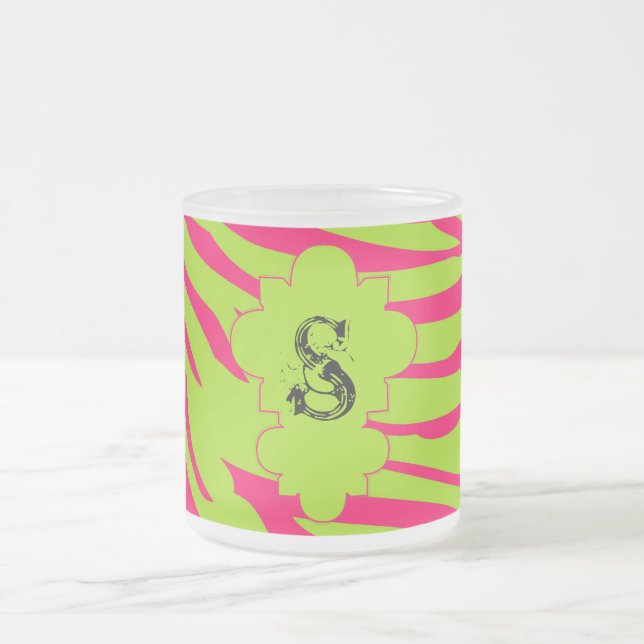 Limones Zebra-Mattiert-Glass-Tasse-Cup Mattglastasse (Mittel)