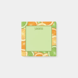 Limones Zentrum Lemon Orange Citrus Nachhinweise Post-it Klebezettel