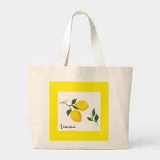 Limoni - Zitronen und Blätter Tote Tasche