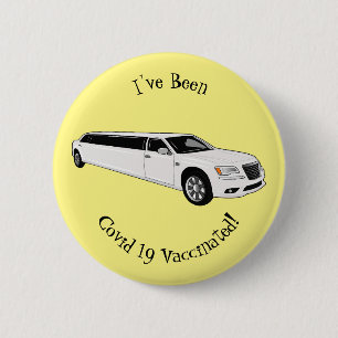 Limousine-Cartoon-Abbildung Button