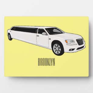 Limousine-Cartoon-Abbildung Fotoplatte