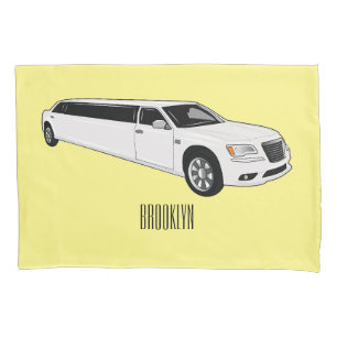 Limousine-Cartoon-Abbildung Kissenbezug