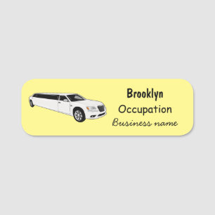 Limousine-Cartoon-Abbildung Namensschild