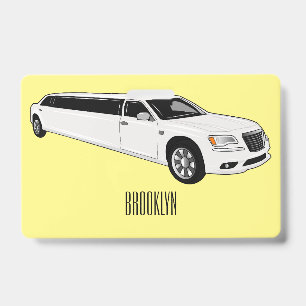 Limousine Cartoon-Illustration Ausweis