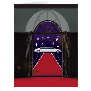 Limousine de célébrité sur tapis rouge