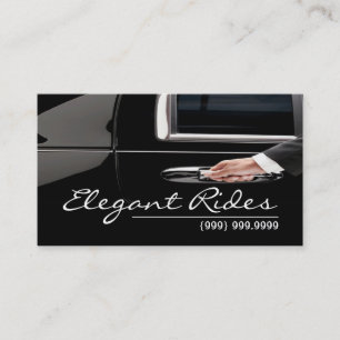 Limousine Limo Car Services Fahrerkarte Visitenkarte