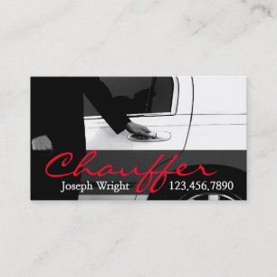 Limousine Limo Car Services Fahrerkarte Visitenkarte