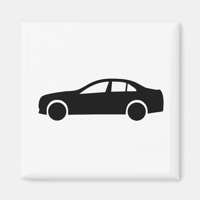 Limousine-Silhouette Magnet (Vorne)