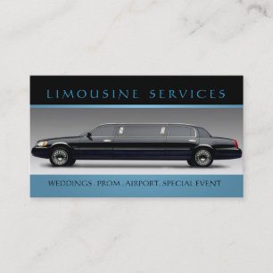 Limousinen, Limousinen-Service, Führerschein für F Visitenkarte