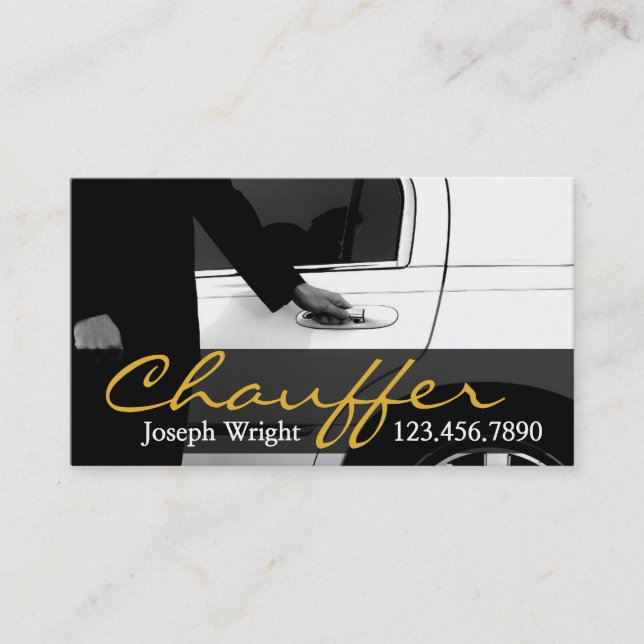 Limousines Limo Services de voiture Carte de visit (Devant)