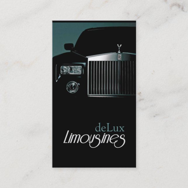 Limousines, Limo Services, Driver Carte de visite (Devant)