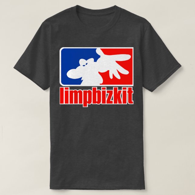 Limp-Bizkit Rot-Blau-Tasche T-Shirt (Design vorne)