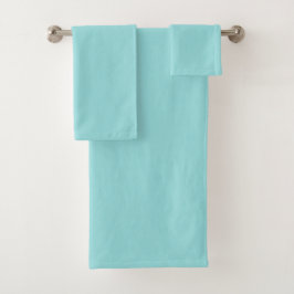 Limpet Muschel Blue Green Spring Season Solid Colo Badhandtuch Set