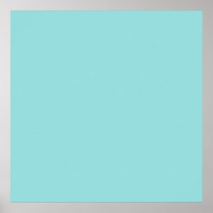 Limpet Shell Blue Color Background Robin Egg Poster