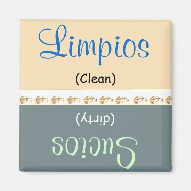 Limpios /Sucios Geschirrspülmaschine /Lavaplatos M Magnet (Vorne)