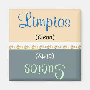 Limpios /Sucios Spülmaschinen-/Lavaplatos-Magnet Magnet