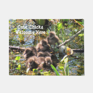 Limpkin Chicks (Wading Bird) - Begrüßungstor Fußmatte