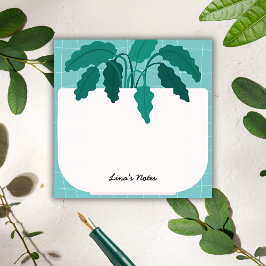 Lina's Notes - botanical plant pot sticky Notes Post-it Klebezettel