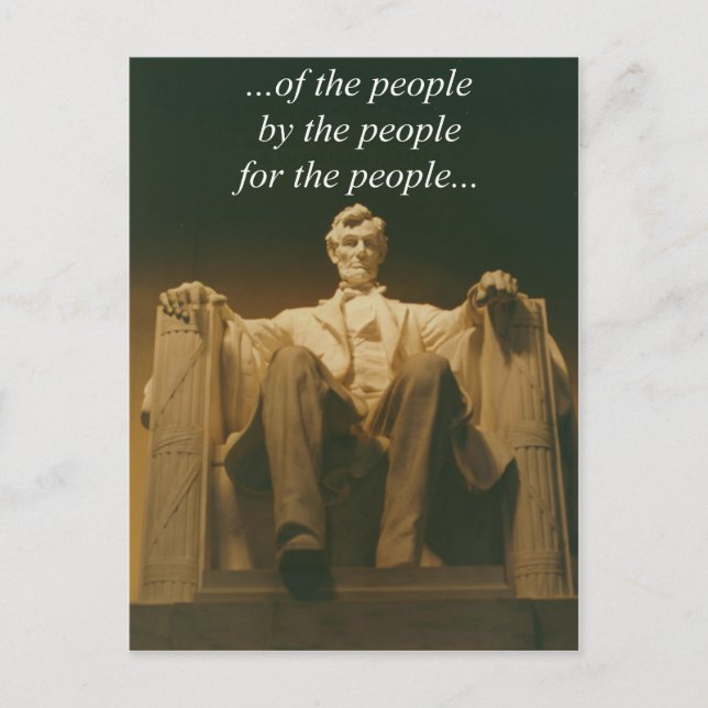 Lincoln 1 postkarte (Vorderseite)
