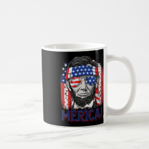 Lincoln 4. Juli Merica Männer Frauen amerikanische Kaffeetasse