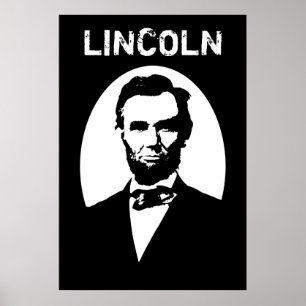 Lincoln Black und White Poster
