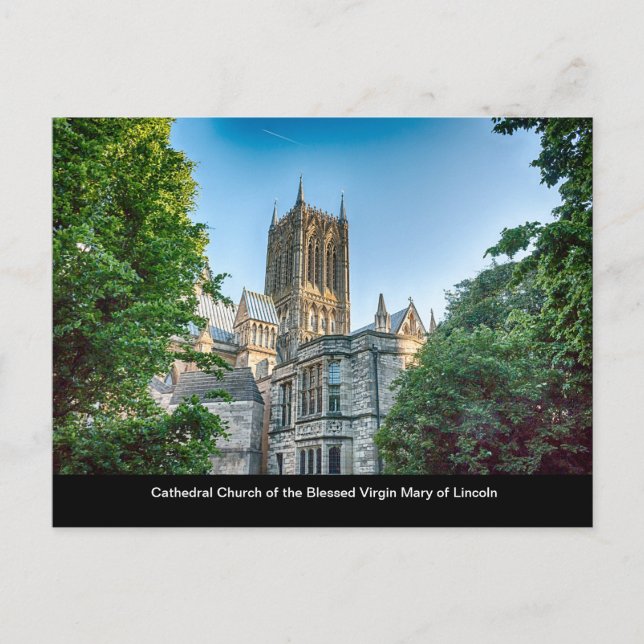 Lincoln Cathedral Postkarte (Vorderseite)
