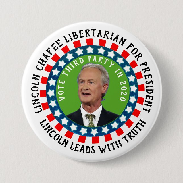Lincoln Chafee für Präsident 2020 Button (Vorderseite)