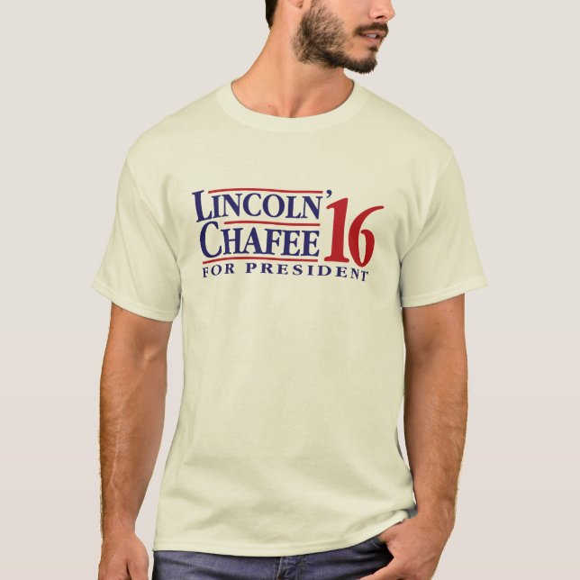 Lincoln Chafee für Präsidenten T-Shirt (Vorderseite)