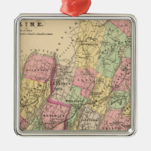Lincoln Co., Sagadahoc Co. Ornament Aus Metall