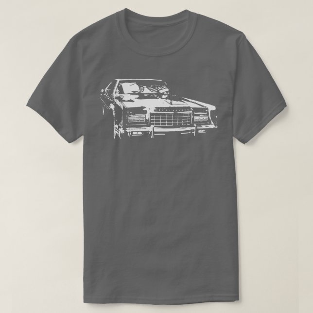 Lincoln Continental 1970er Jahre amerikanischer Kl T-Shirt (Design vorne)