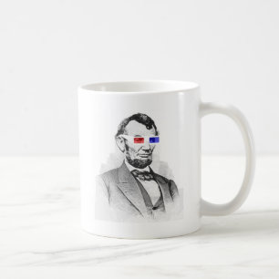 Lincoln dans des tasses de café 3D
